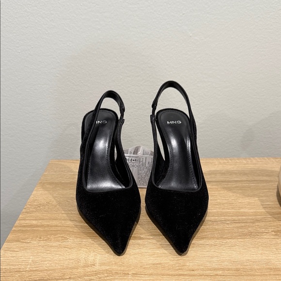 Mango Shoes - Mango Elegant Black Slingback Heels
